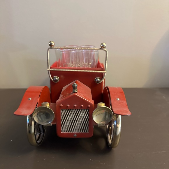 Old Ford Model T Vintage Mini Bar Decanter Set Shot Glasses - Picture 3 of 13